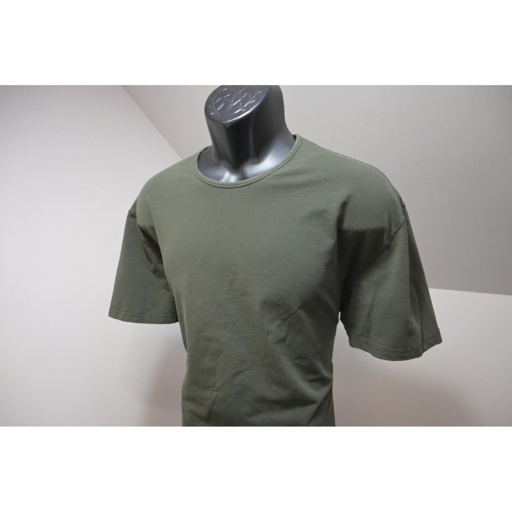 BYLT Basics Drop Cut Lux T-Shirt Mens XL Olive Green Short Sleeve Excellent